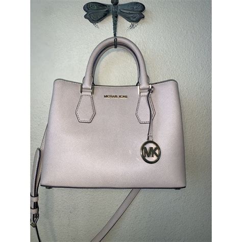 michael kors camille leather satchel oyster